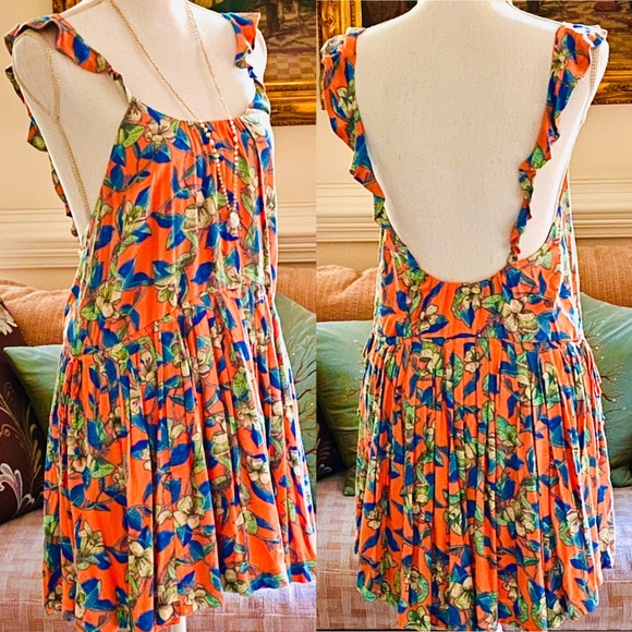 NWT Free People Dear You Floral Mini Dress - Picture 8 of 11